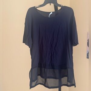 Mango Black Relaxed Fit Blouse